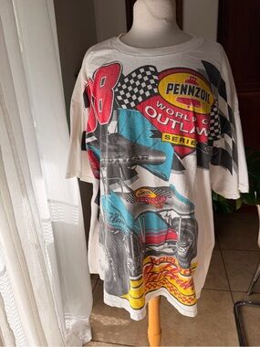Vintage 1998 Pennzoil World of Outlaws Racing Tee XXL